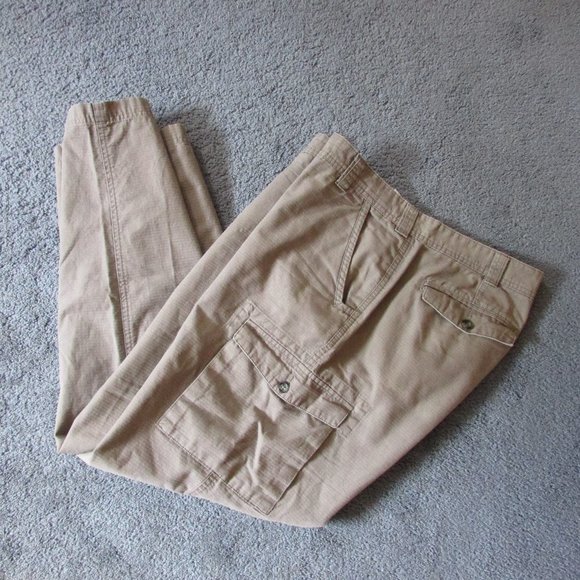 Cabela's Pants Cabelas 34x3 Tan Brown Cargo Hiking Pants Cotton